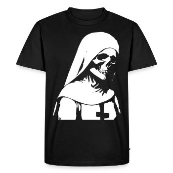 Révélez votre charme énigmatique avec Unholy Nun, Sata - T-shirt Premium bio Homme - noir - Devant - Nico (187cm)