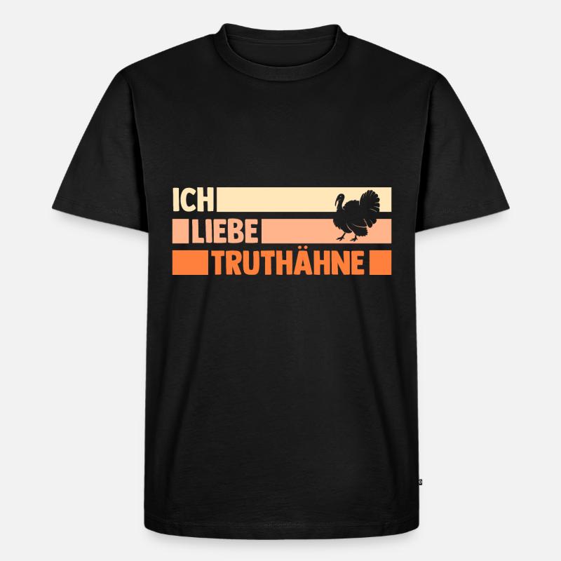 Truthuhn Truthahn - Männer Premium Bio T-Shirt - Schwarz