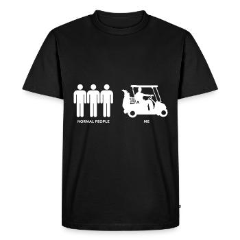 Golf golf golfeurs drôles Golf GolfCarte - T-shirt Premium bio Homme - noir - Devant - Nico (187cm)