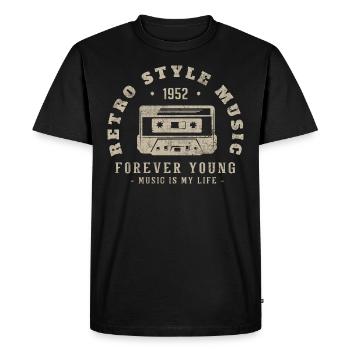 Rétro 1952 Cadeau D'anniversaire 1952 vintage 1952 - T-shirt Premium bio Homme - noir - Devant - Nico (187cm)