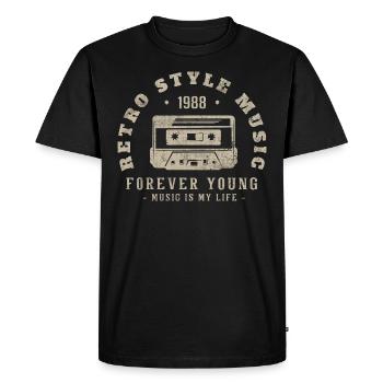 Rétro 1988 Cadeau D'anniversaire 1988 vintage 1988 - T-shirt Premium bio Homme - noir - Devant - Nico (187cm)
