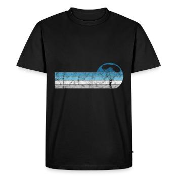Skydiving Parachute - Men's Premium Organic T-Shirt - black - Front - Nico (187cm)