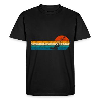 Windsurfer Windsurfing Windsurfing Retro Surfing - Men's Premium Organic T-Shirt - black - Front - Nico (187cm)