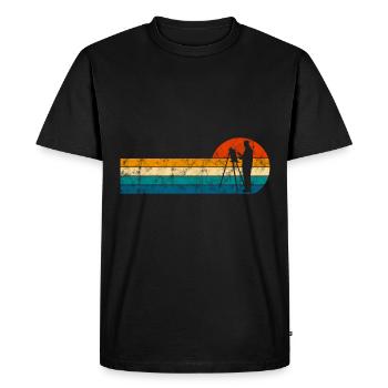 Art Painting Artist Artist Retro Painter - Men's Premium Organic T-Shirt - black - Front - Nico (187cm)