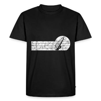 Windsurfing Retro Windsurfing Windsurfers Surfing - Men's Premium Organic T-Shirt - black - Front - Nico (187cm)