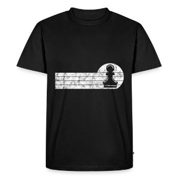 Échecs de jeu d’échecs de jeu d’échecs - T-shirt Premium bio Homme - noir - Devant - Nico (187cm)