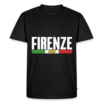 italia firenze - Men's Premium Organic T-Shirt - black - Front - Nico (187cm)