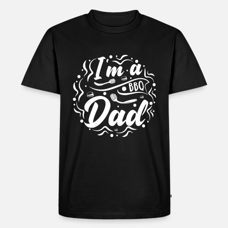 I'm a BBQ Dad - Männer Premium Bio T-Shirt - Schwarz