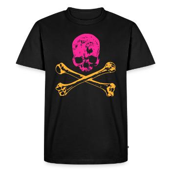 Skull and bones - Men's Premium Organic T-Shirt - black - Front - Nico (187cm)