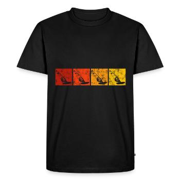 Windsurfer Windsurfing Retro Windsurfing Surfing - Men's Premium Organic T-Shirt - black - Front - Nico (187cm)
