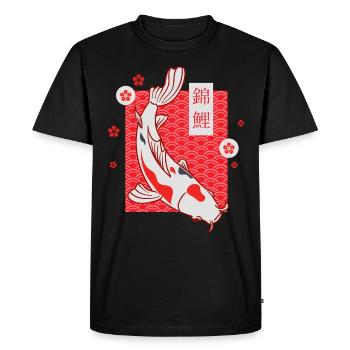Koi Modèle japonais - T-shirt Premium bio Homme - noir - Devant - Nico (187cm)