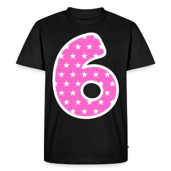 Numéro 6 - T-shirt Premium bio Homme - noir - Devant - Nico (187cm)