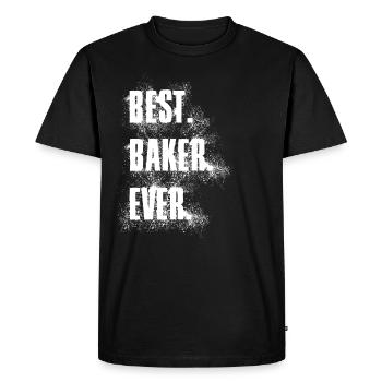 Best Baker Ever Baker Flour Shirt - Men's Premium Organic T-Shirt - black - Front - Nico (187cm)