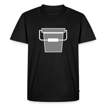bucket - Men's Premium Organic T-Shirt - black - Front - Nico (187cm)