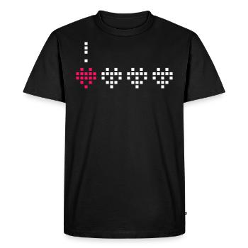 Cœur vivant. - T-shirt Premium bio Homme - noir - Devant - Nico (187cm)