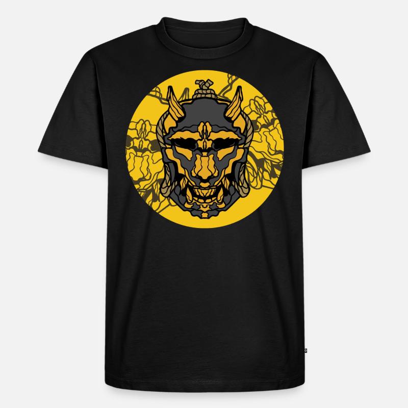Masque de samouraï - T-shirt Premium bio Homme - noir