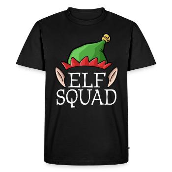 Elf Squad - Team Groupe Xmas Christmas Costume - Men's Premium Organic T-Shirt - black - Front - Nico (187cm)