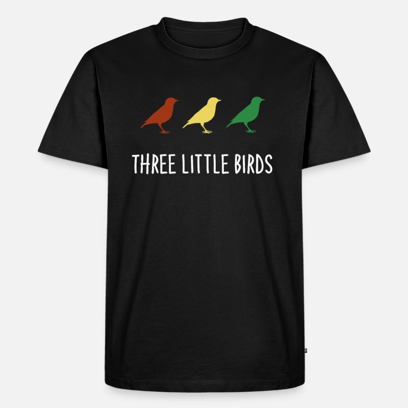TROIS PETITS OISEAUX - REGGAE - T-shirt Premium bio Homme - noir