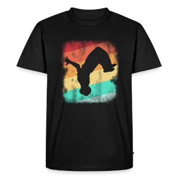 Parkour Parcour Freerunning Parkourläufer Jump - T-shirt Premium bio Homme - noir - Devant - Nico (187cm)