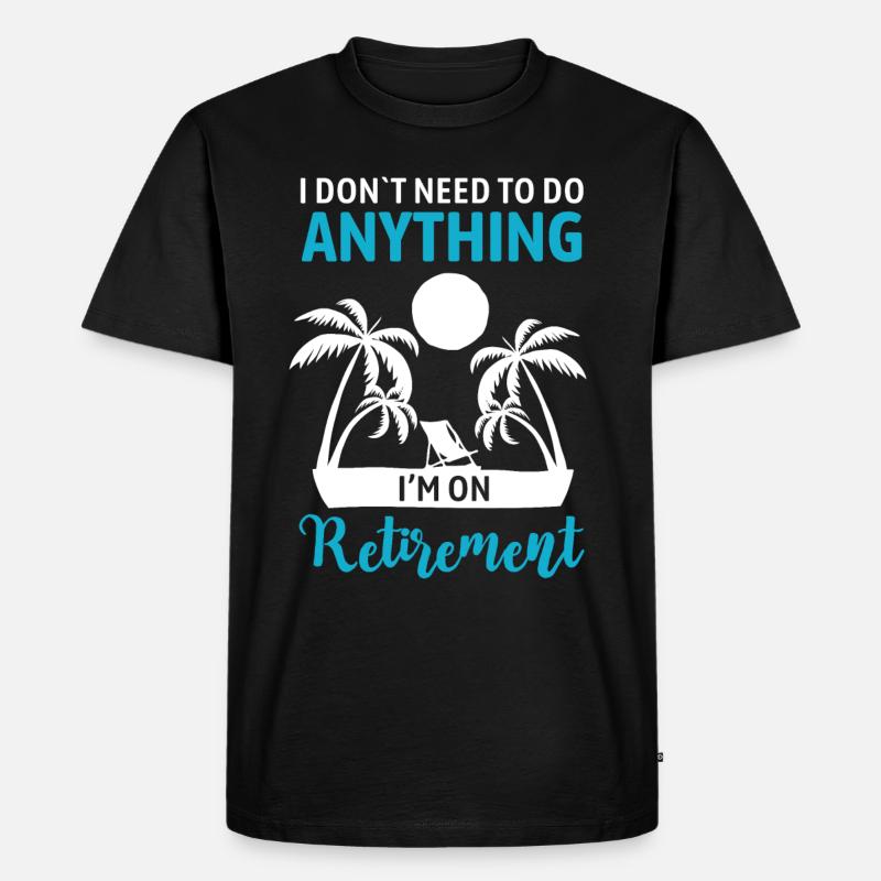 Ruhestand Geschenkidee Rente - Männer Premium Bio T-Shirt - Schwarz