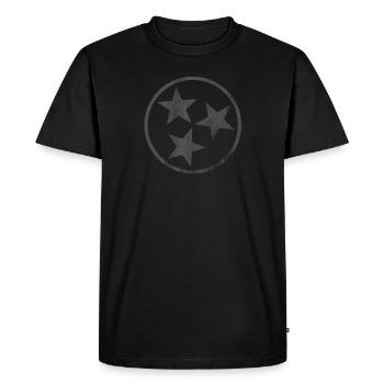 Tennessee Flag Gray Stars Volunteer State - Men's Premium Organic T-Shirt - black - Front - Nico (187cm)
