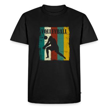 Cadeau de joueur de volley-ball t-shirt de volley-ball - T-shirt Premium bio Homme - noir - Devant - Nico (187cm)