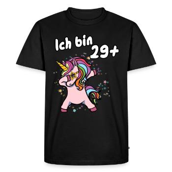 I'm 29 plus unicorn - Men's Premium Organic T-Shirt - black - Front - Nico (187cm)