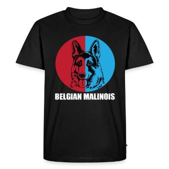 Belgian Malinois - Men's Premium Organic T-Shirt - black - Front - Nico (187cm)