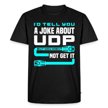 Ingénieurs de cybersécurité Helpdesk-Support it-admin - T-shirt Premium bio Homme - noir - Devant - Nico (187cm)