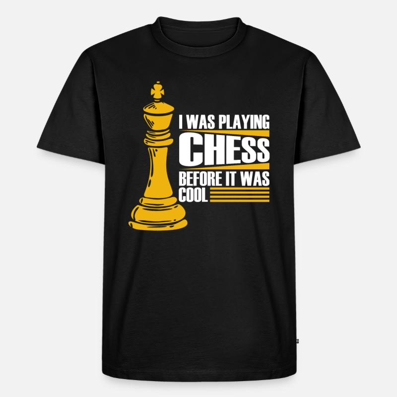 Schach Schachfigur - Männer Premium Bio T-Shirt - Schwarz