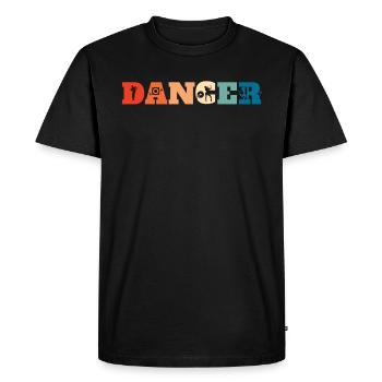 Danseurs rétro Danseurs Danse Vintage - T-shirt Premium bio Homme - noir - Devant - Nico (187cm)