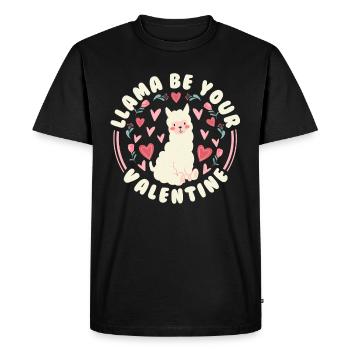 Saint-Valentin Saint-Valentin - T-shirt Premium bio Homme - noir - Devant - Nico (187cm)