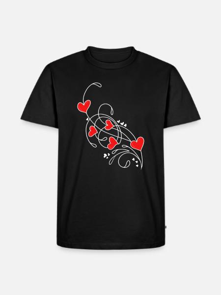Valentine's Day Valentine's Day - Men's Premium Organic T-Shirt - black