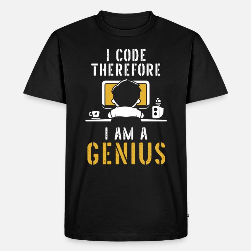 Programmer Coder Software Developer - Men's Premium Organic T-Shirt - black