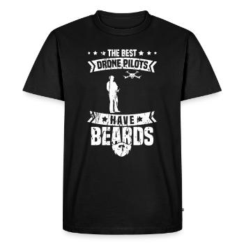Drone Drone Pilot Quadcopter - Men's Premium Organic T-Shirt - black - Front - Nico (187cm)