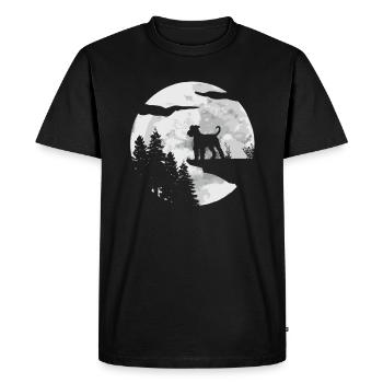 Airedale Terrier Chien - T-shirt Premium bio Homme - noir - Devant - Nico (187cm)