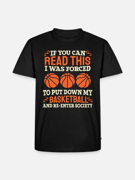 Basketball Basketballer - Men's Premium Organic T-Shirt - black