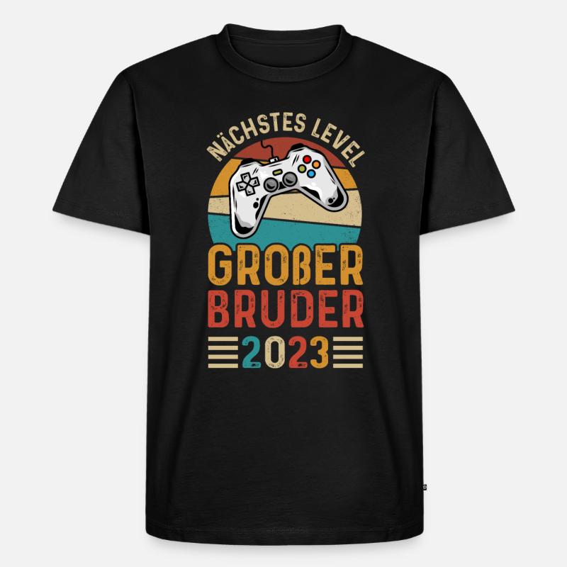 Bruder 2023 - Männer Premium Bio T-Shirt - Schwarz