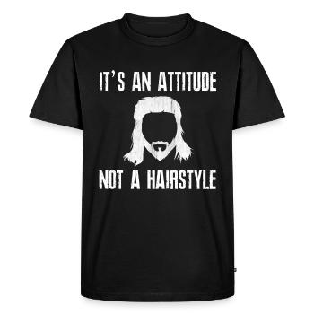 Mulet - T-shirt Premium bio Homme - noir - Devant - Nico (187cm)