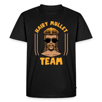 Mulet - T-shirt Premium bio Homme - noir - Devant - Nico (187cm)