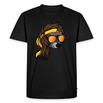 Mulet - T-shirt Premium bio Homme - noir - Devant - Nico (187cm)