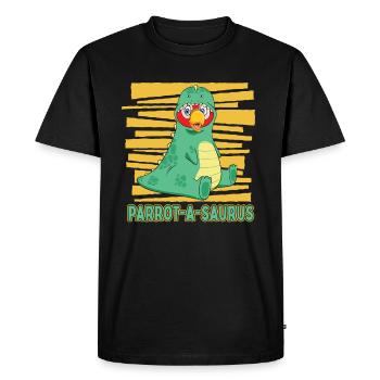 Parrot - Men's Premium Organic T-Shirt - black - Front - Nico (187cm)