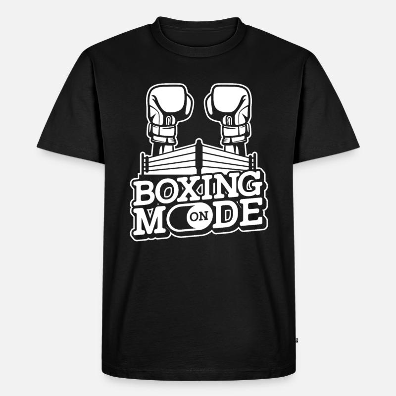 Boxen Boxing Boxer Boxkampf Kämpfer - Männer Premium Bio T-Shirt - Schwarz