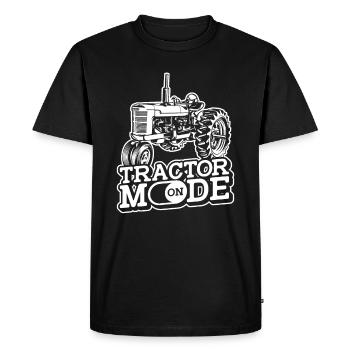 Trekker Tractor Tractor Farmer Farmer - Men's Premium Organic T-Shirt - black - Front - Nico (187cm)