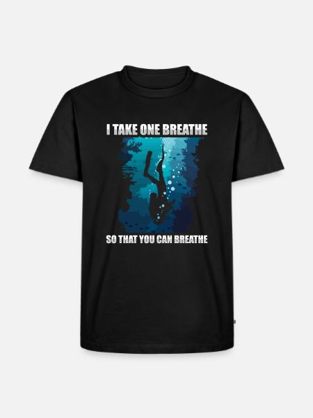 Scuba Diving Divers Diving - Men's Premium Organic T-Shirt - black
