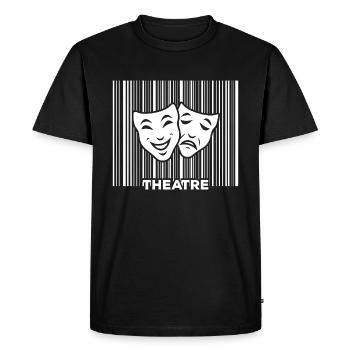 Théâtre - T-shirt Premium bio Homme - noir - Devant - Nico (187cm)