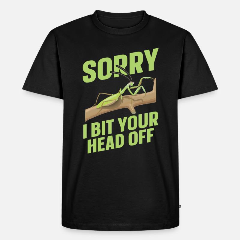 Gottesanbeterin - Männer Premium Bio T-Shirt - Schwarz