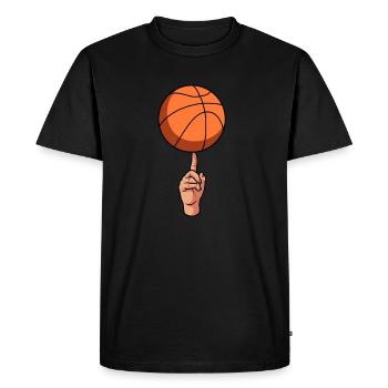 Basketteur de basket-ball - T-shirt Premium bio Homme - noir - Devant - Nico (187cm)