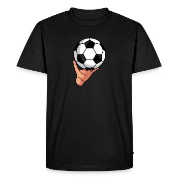 Football Football - T-shirt Premium bio Homme - noir - Devant - Nico (187cm)