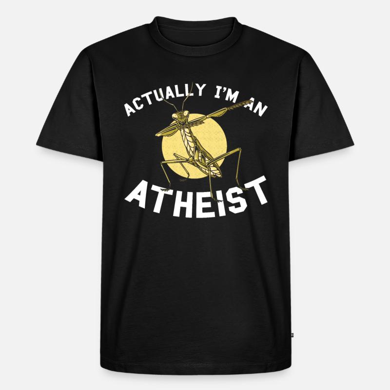 Gottesanbeterin - Männer Premium Bio T-Shirt - Schwarz
